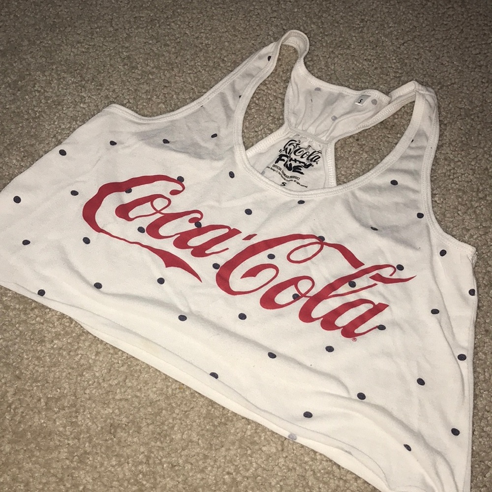 cropped Coca Cola tank